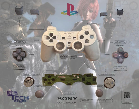 Dino Crisis - Sony DualShock PlayStation Controller Breakdown | 11x14 Shadow Box Tech Relic