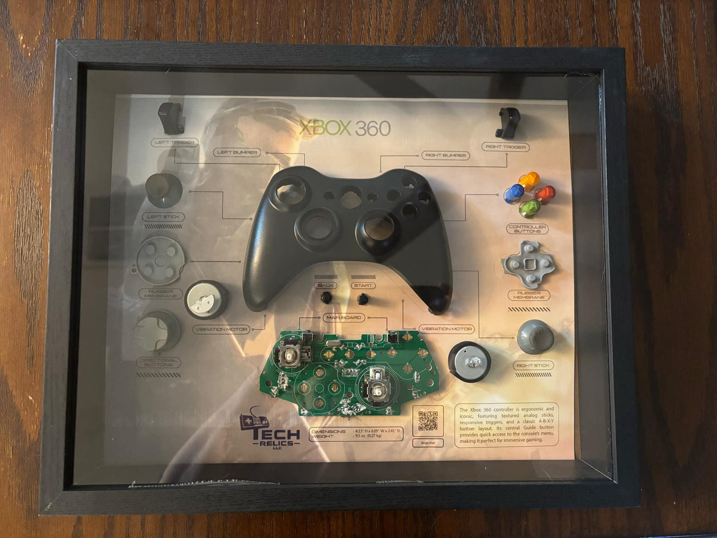 Crash Bandicoot - Sony DualShock PlayStation Controller Breakdown | 11x14 Shadow Box Tech Relic